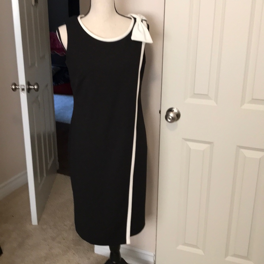 Elegant Black and White Sheath